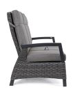 Three-seat recliner BRITTON in anthracite color with cushion
