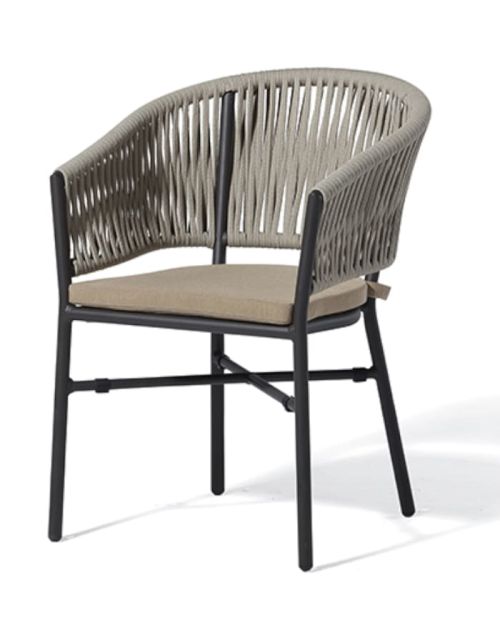 PORTOFINO armchair with cushion stackable