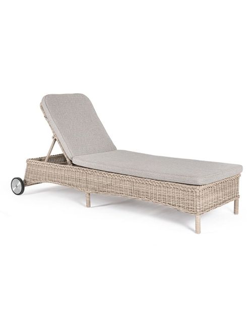 Sun lounger JUPITER with castors and pillow