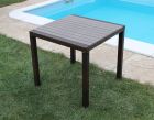 Garden table MINORCA 80x80 BROWN