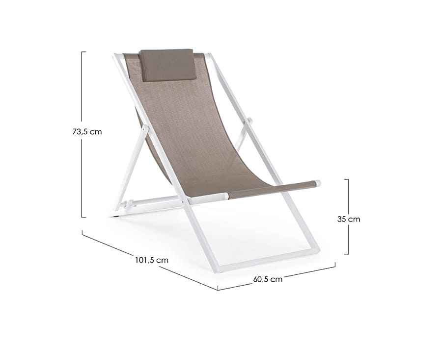 Folding chair - lounger TAYLOR