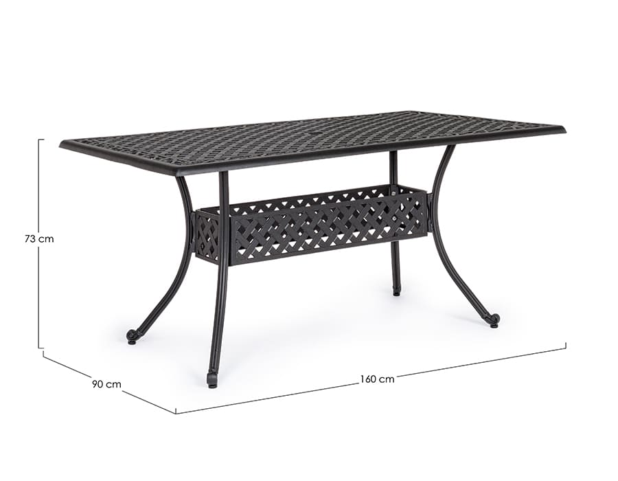 Ivrea garden table dimensions